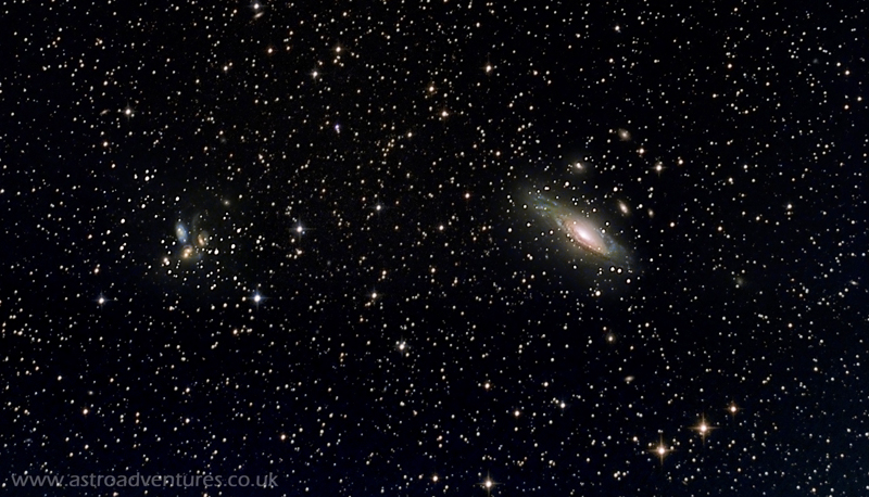 NGC 7331 and Stephan's Quintet.